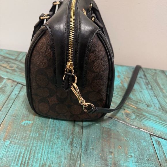 Coach Large Bennett Satchel Signature Canvas With Rivets F31429 - Picture 10 of 12